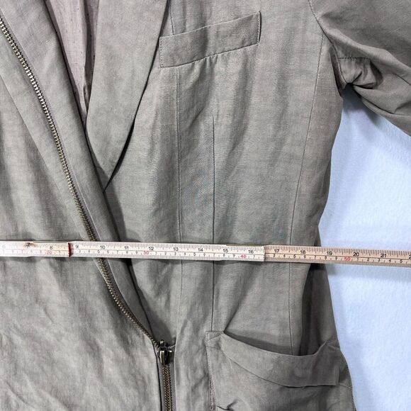 L.A.M.B. by Gwen Stefani Moto Blazer Size 10 in Taupe - Picture 9 of 15